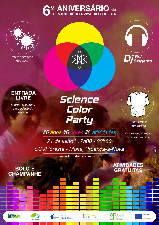 Science Color Party - 6º Aniversário do Centro Ciência Viva da Floresta