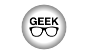 Crachá 25mm: Geek